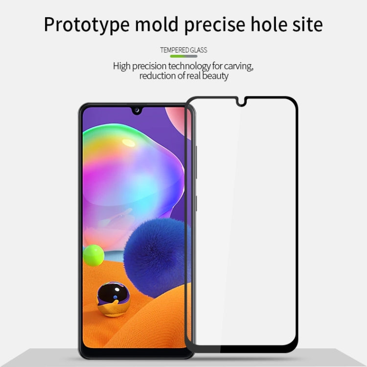 For Galaxy A31 MOFI 9H 2.5D Full Screen Tempered Glass Film(Black)