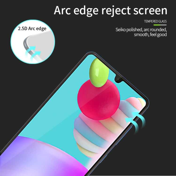 For Galaxy A41 MOFI 9H 2.5D Full Screen Tempered Glass Film(Black)