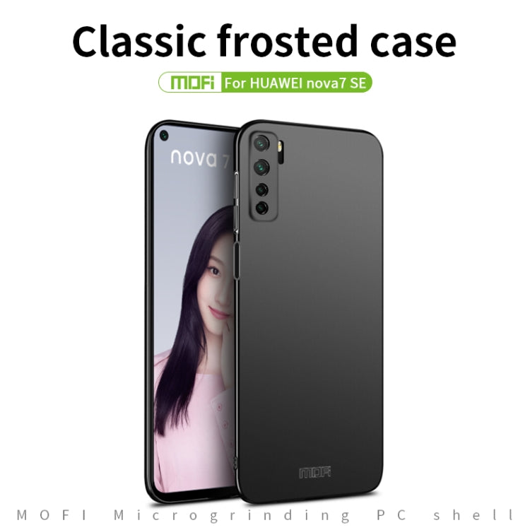 For Huawei Nova 7 SE MOFI Frosted PC Ultra-thin Hard Case(Gold)
