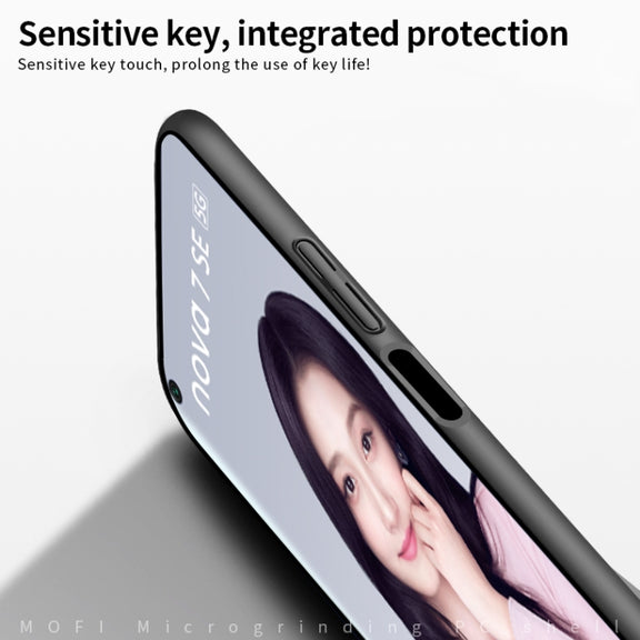 For Huawei Nova 7 SE MOFI Frosted PC Ultra-thin Hard Case(Gold)