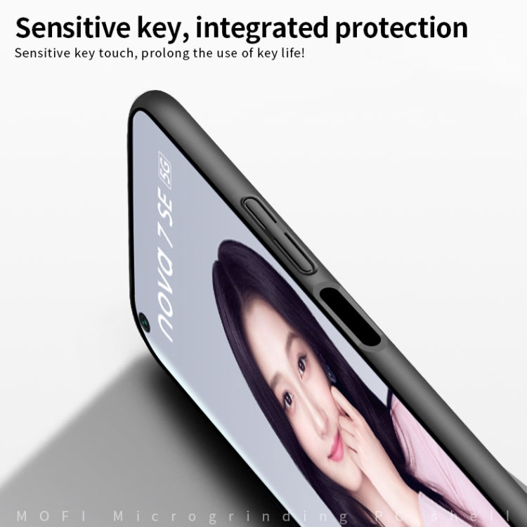 For Huawei Nova 7 SE MOFI Frosted PC Ultra-thin Hard Case(Gold)