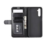 For OPPO Realme 6 R64 Texture Single Horizontal Flip Protective Case with Holder & Card Slots & Wallet& Photo Frame(Black)