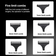 VGR V-030 10W USB Cutter Head Engraving Electric Hair Clipper with 5 Limit Combs