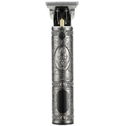 VGR V-228 5W USB Retro Engraving Hair Clipper with LED Digital Display (Silver)