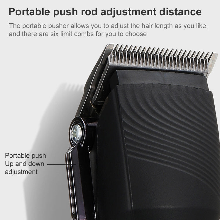 VGR V-280  10W USB Metal Electric Hair Clipper with LED Digital Display (Gold)