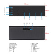 Portable Bluetooth Wireless Loudspeaker Sound System Stereo Music Surround Water-resistant Outdoor Speakerer