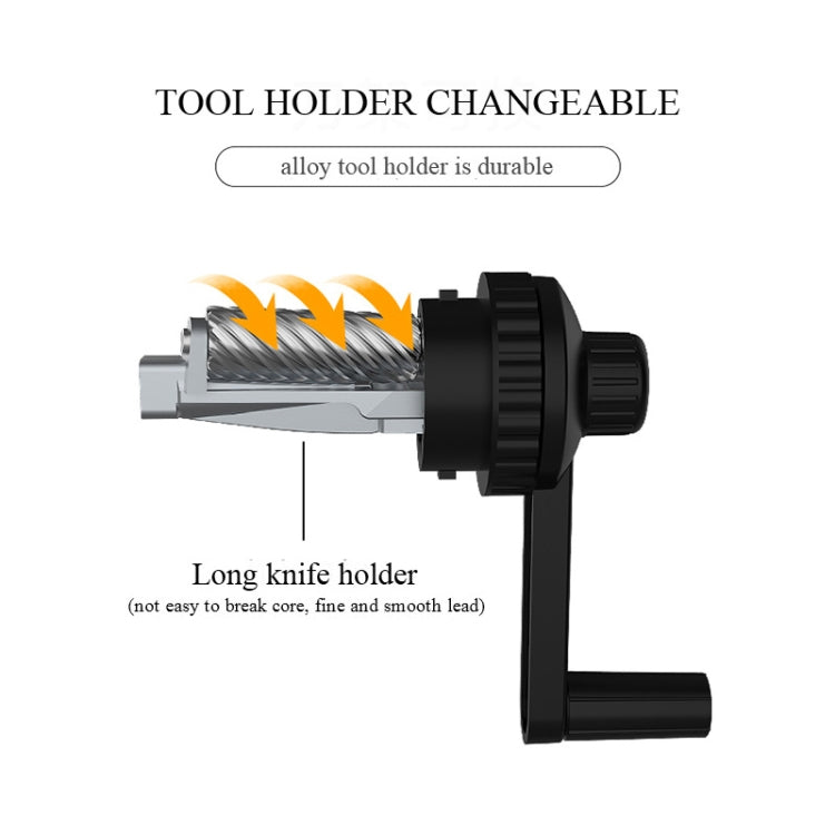 Hand Crank Mechanical Art Student Pencil Sharpeners Tool Office School Supplies(Sharpener replace)