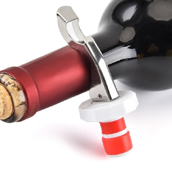 5 PCS Kitchen Gadgets Stainless Steel Silicone Wine Stopper Beer Opener