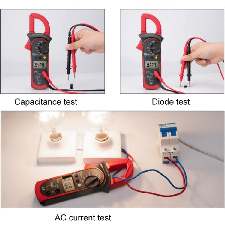 ANENG ST201 AC And DC Digital Clamp Multimeter Voltage And Current Measuring Instrument Tester( Blue)