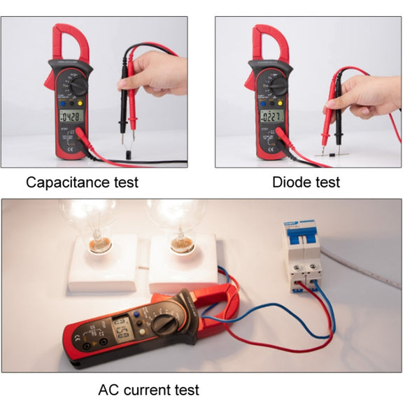 ANENG ST201 AC And DC Digital Clamp Multimeter Voltage And Current Measuring Instrument Tester( Blue)