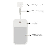 45ml Portable Card Small Watering Can Sterilized Alcohol Spray Bottle Toner Perfume Bottle