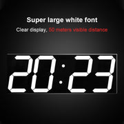 LED Digital Clock Living Room Wall Clock Creative WIFI Clock US Plug, Style:4 Bit WIFI, Color:Sealed Box White