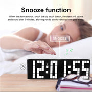 Digital Electronic Alarm Clock Creative LED Desk Clock US Plug, Style:4 Digits 7 Segments(Red Light)