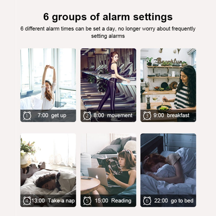 Digital Electronic Alarm Clock Creative LED Desk Clock US Plug, Style:4 Digits 7 Segments(Red Light)