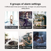 Digital Electronic Alarm Clock Creative LED Desk Clock US Plug, Style:4 Digits 7 Segments(Red Light)