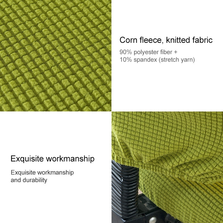 Universal Stretch Office Chair Cover, Size:Back Cover + Cushion Cover(Dark Grey)