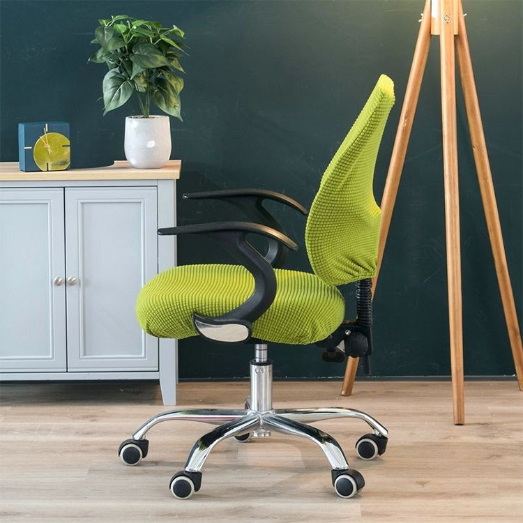 Universal Stretch Office Chair Cover, Size:Back Cover + Cushion Cover(Dark Grey)