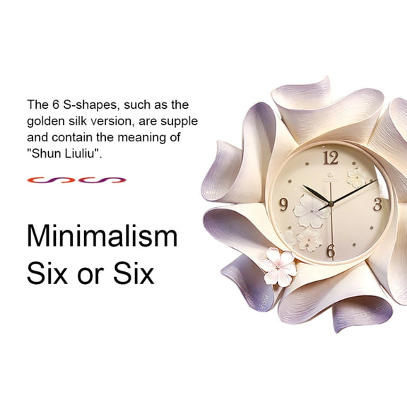 Creative Wall Clock Pure Hand-painted Wall Clock(Gold)