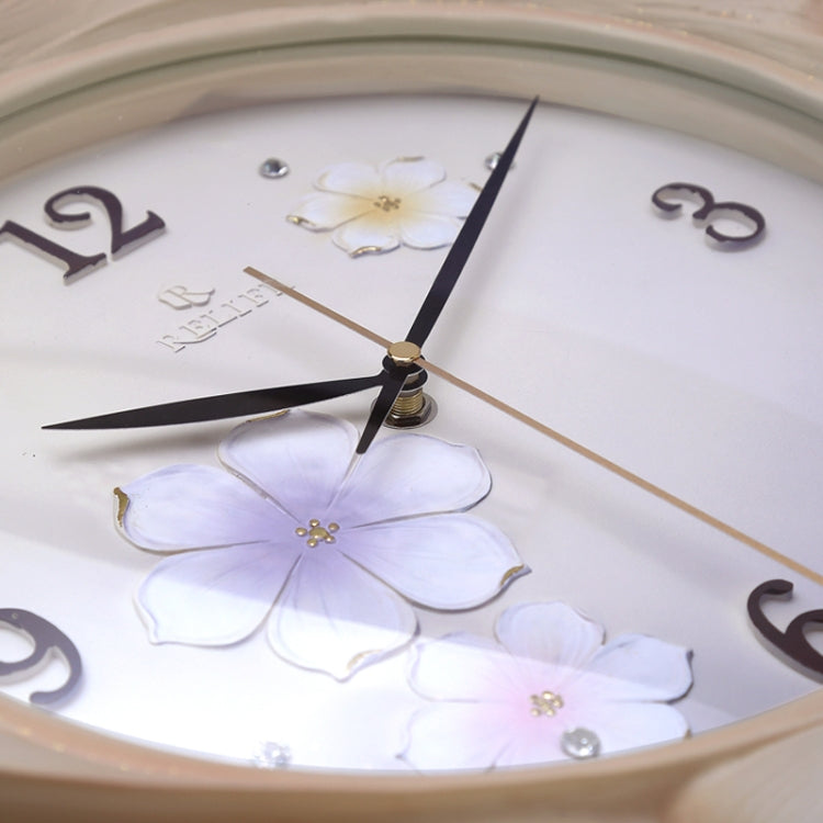 Creative Wall Clock Pure Hand-painted Wall Clock(Gold)