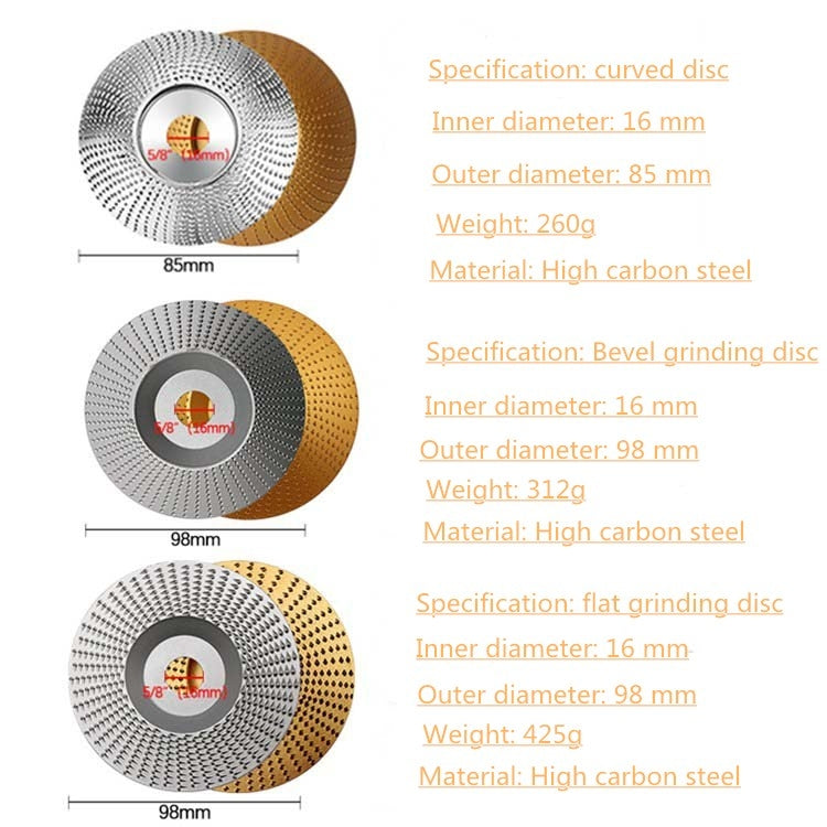Woodworking Sanding Thorn Disk Angle Grinder Thorn Disk Plastic Grinding Disk Polishing Disk, Style:Flat(Silver)