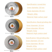 Woodworking Sanding Thorn Disk Angle Grinder Thorn Disk Plastic Grinding Disk Polishing Disk, Style:Flat(Silver)