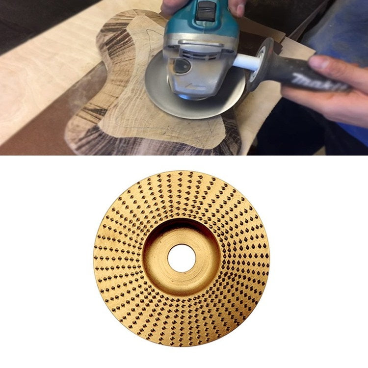 Woodworking Sanding Thorn Disk Angle Grinder Thorn Disk Plastic Grinding Disk Polishing Disk, Style:Flat(Gold)