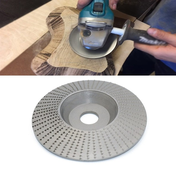 Woodworking Sanding Thorn Disk Angle Grinder Thorn Disk Plastic Grinding Disk Polishing Disk, Style:Bevel(Silver)
