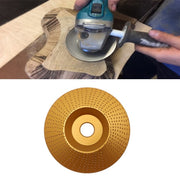 Woodworking Sanding Thorn Disk Angle Grinder Thorn Disk Plastic Grinding Disk Polishing Disk, Style:Bevel(Gold)