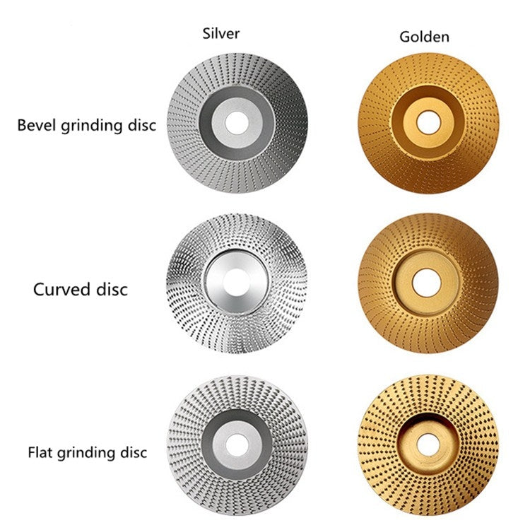 Woodworking Sanding Thorn Disk Angle Grinder Thorn Disk Plastic Grinding Disk Polishing Disk, Style:Arc(Gold)
