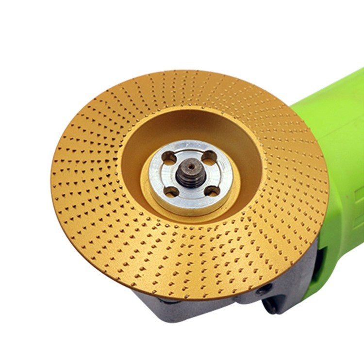 Woodworking Sanding Thorn Disk Angle Grinder Thorn Disk Plastic Grinding Disk Polishing Disk, Style:Arc(Gold)