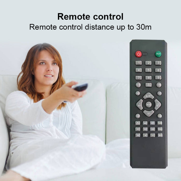 Creative Wall Clock Alarm Clock Simple Remote Control Perpetual Calendar Electronic Clock US Plug, Style:Single-sided Remote Control(White Font)