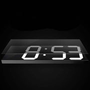 Wall Sticker LED Wall Clock Decorative Clock Creative Acrylic Mirror Clock US Plug, Style:Remote Version Sealed Box(White Font)