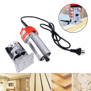 H-6 Woodworking Electric Trimming And Slotting Engraving Machine, Plug Type:UK Plug