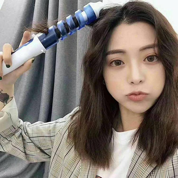 Hair Styling Tool Hair Curler Roller Spiral Curling Iron(Green)