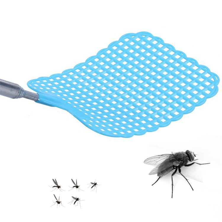Creative Retractable Plastic Fly Swatter Summer Supplies Mosquito Swatter(Black)