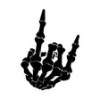 10 PCS QYPF Skull Finger Pattern Car Sticker Vinyl Decoration, Size: 13x18cm(Black) - free shipping - PMC Jewellery - Order now!