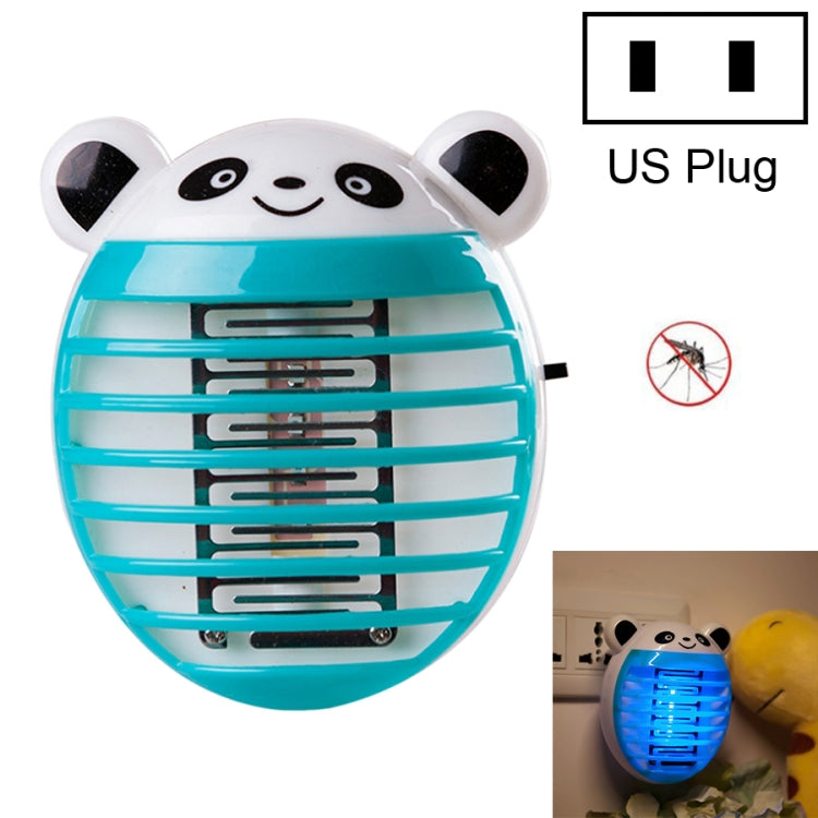 Cute Household Mosquito Killer Lamp LED Light Anti Mosquito Bug Zapper Insect Muggen Killer Night Light Colorful US Plug(Blue)