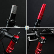 FMFXTR Mountain Bike Handlebar Aluminum Alloy Height Increaser, Increase Height:14.4cm(Red)