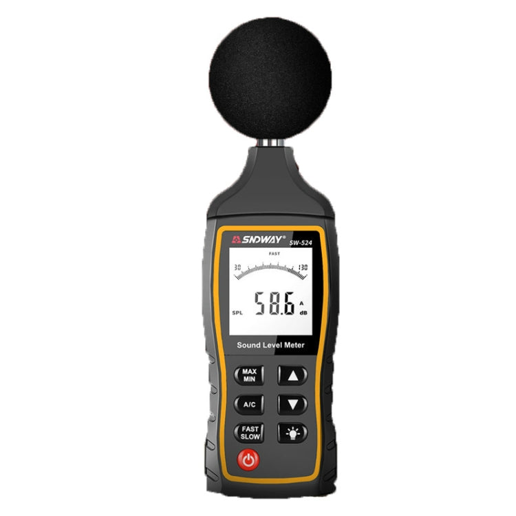 SNDWAY Handheld High Precision Noise Decibel Meter, Model:SW524(Storage+USB Communication)