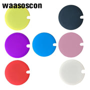5 PCS Creative Cup Lids Food-grade Silicone Cup Cover Heat-resistant Safe Healthy Silicone Lid with Gap(Pink)