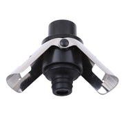 Push-button Stainless Steel Pumping Champagne Stopper Sparkling Champagne Snap Wing Vacuum Wine Stopper(Black)