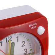 Bedside Mute Alarm Clock With Light & Snooze Function(Yellow)