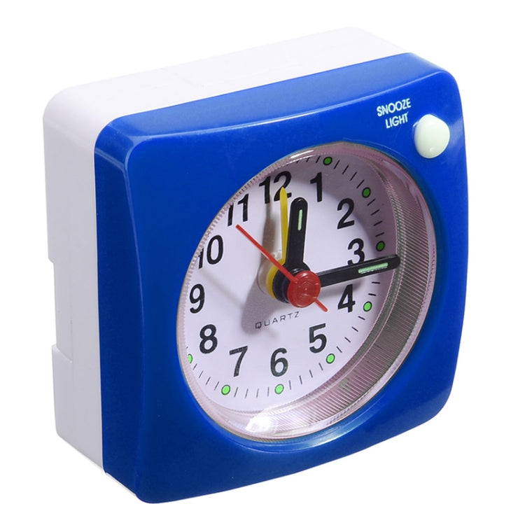 Bedside Mute Alarm Clock With Light & Snooze Function(Blue)