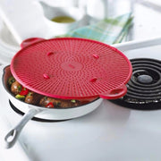 Multifunctional Food Grade Silicone Placemat Creative Kitchenware Heat Insulation Screen Filter(Orange)