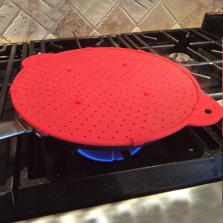 Multifunctional Food Grade Silicone Placemat Creative Kitchenware Heat Insulation Screen Filter(Red)