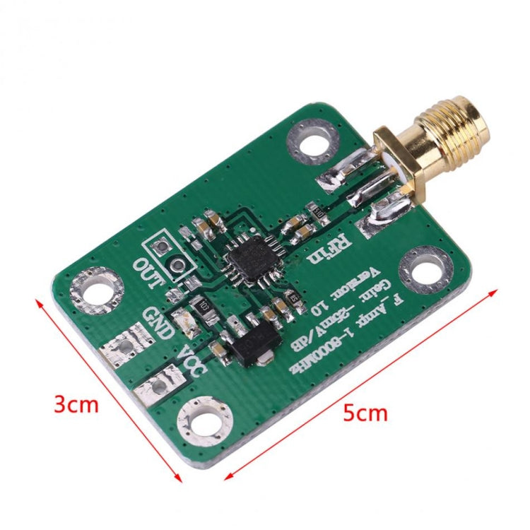 AD8318 RF Logarithmic Detector 1-8000MHz Dynamometer 70dB RSSI Measurement Power Meter