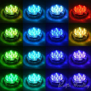 RGB Diving Knob Aquarium Water-resistant Light Underwater Submersible Lamp