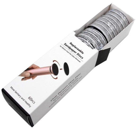 60 PCS Replacement Sandpaper Disk for Electric Foot Polisher, Specification:80 Mesh(Medium Sand)