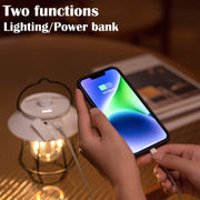 Outdoor Hanging Camping Lights Tent Lighting Atmosphere Lights(Handle White)