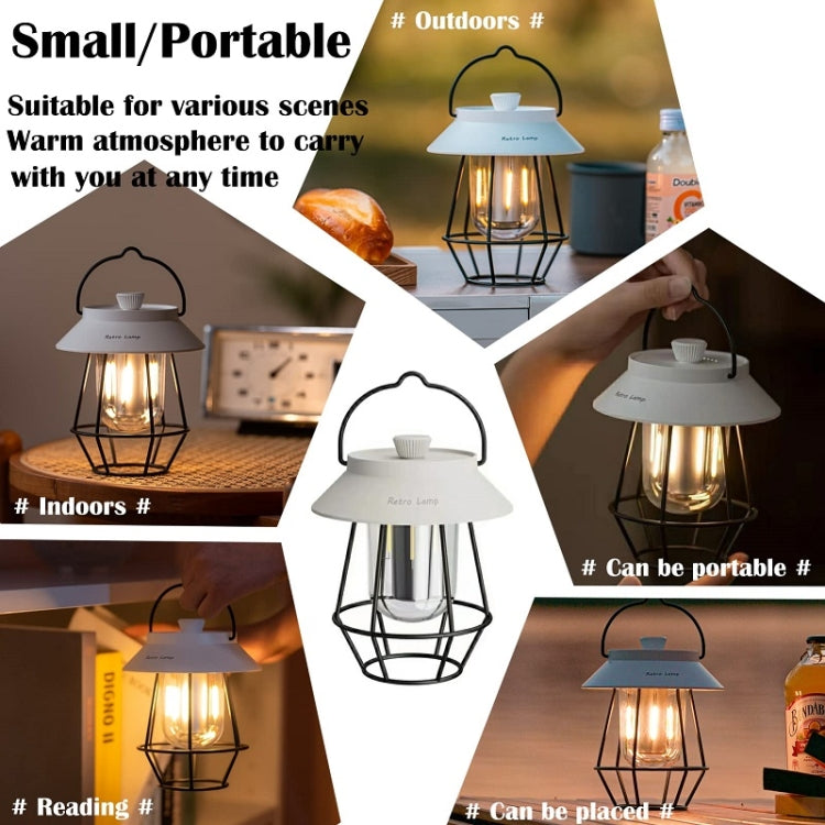 Outdoor Hanging Camping Lights Tent Lighting Atmosphere Lights(Handle White)